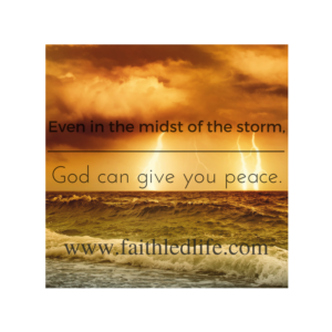 Read more about the article Peace in the Midst of the Storm